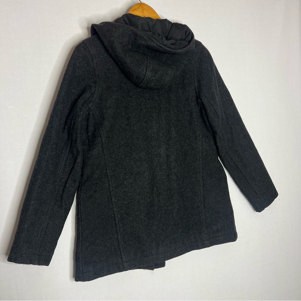 Old Navy Wool Full Zip Hooded Jacket Women’s Coat Size M - Picture 8 of 10